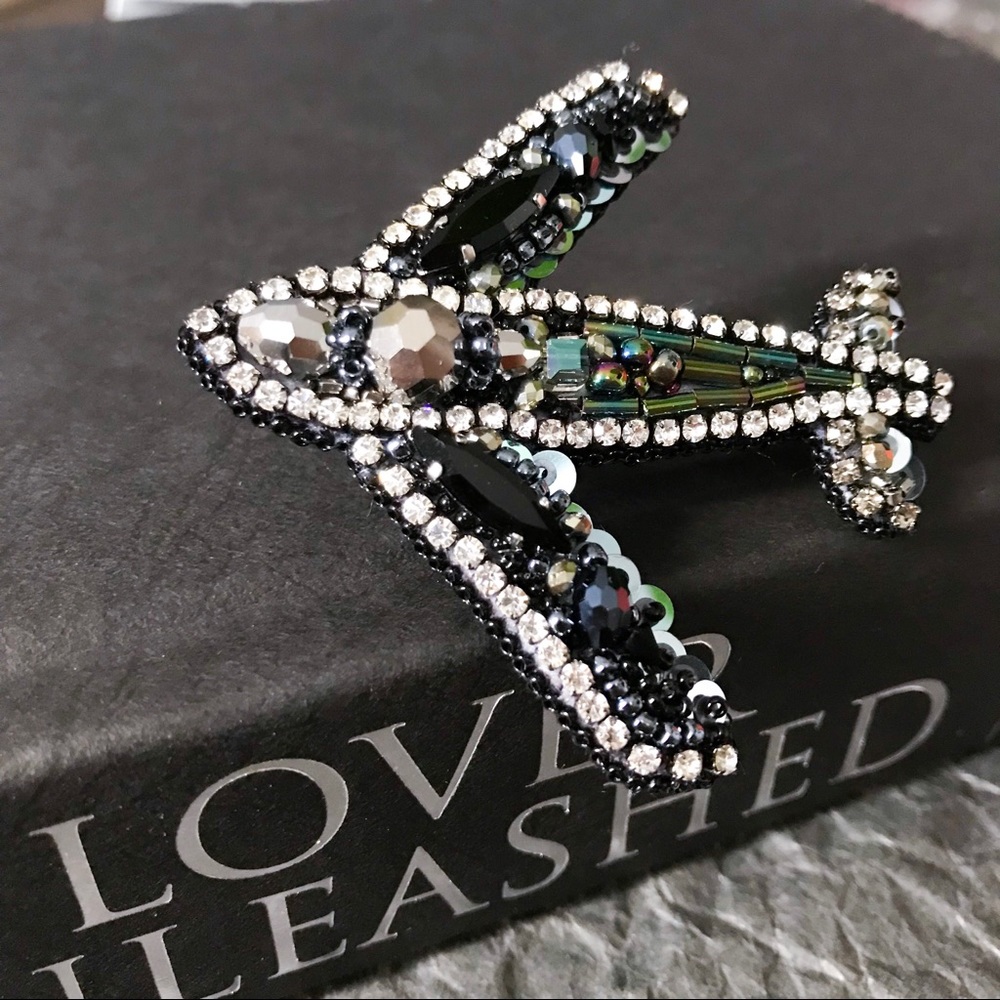 50 off Black Friday Handmade brooch “Airplane”